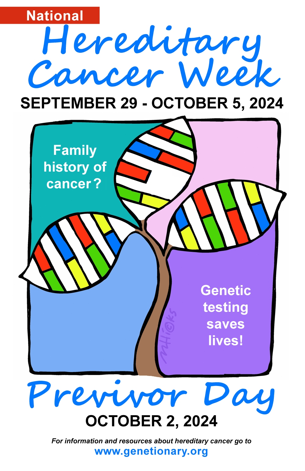 National Hereditary Cancer Week Poster